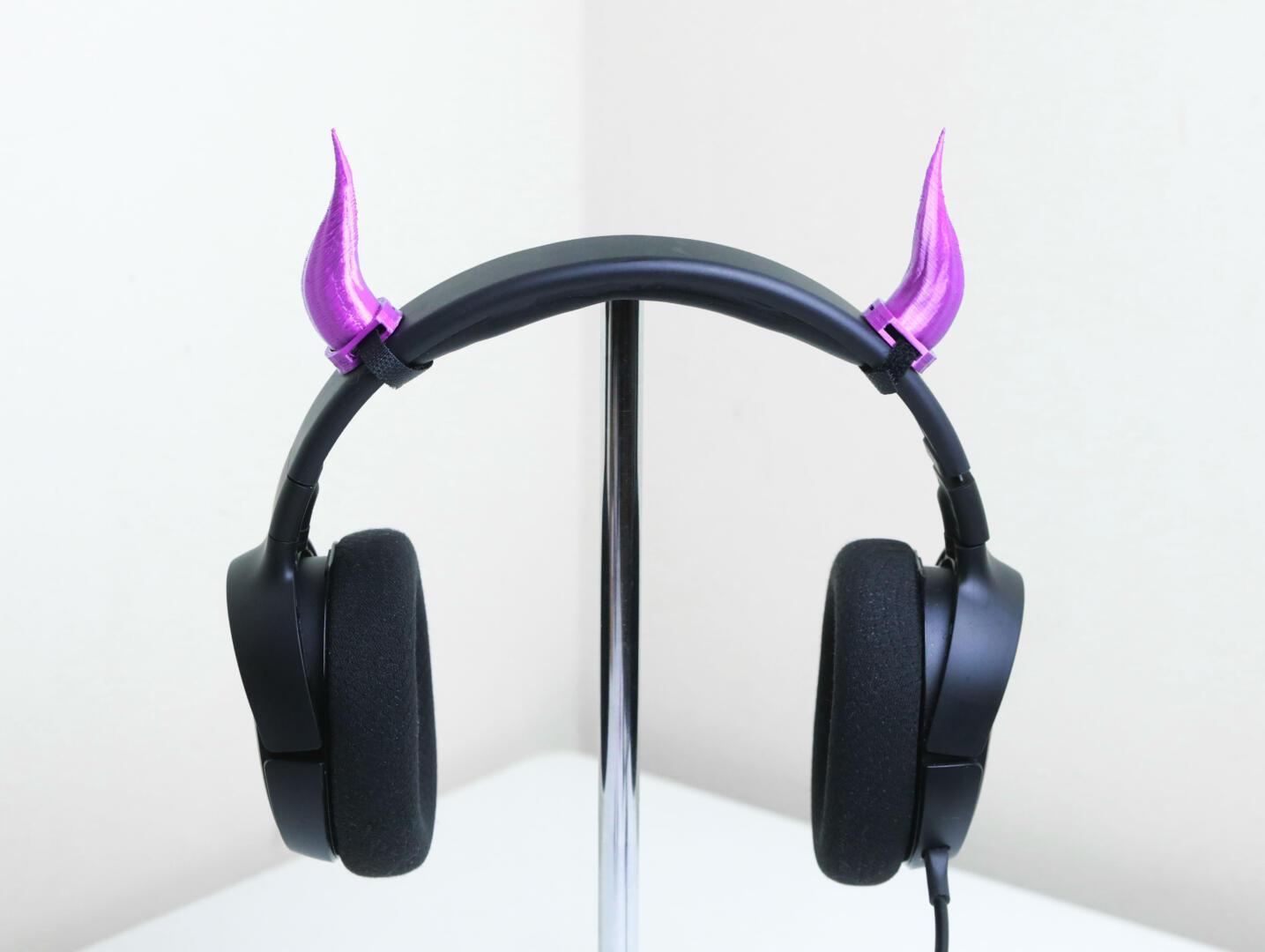 Oni Devil Horns for Headset Tiny Horn Twitch Streamer Gaming Accessories Cosplay - Maid Cafe