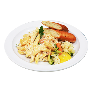 Best maid cafe food Alfredo pasta in Los Angeles