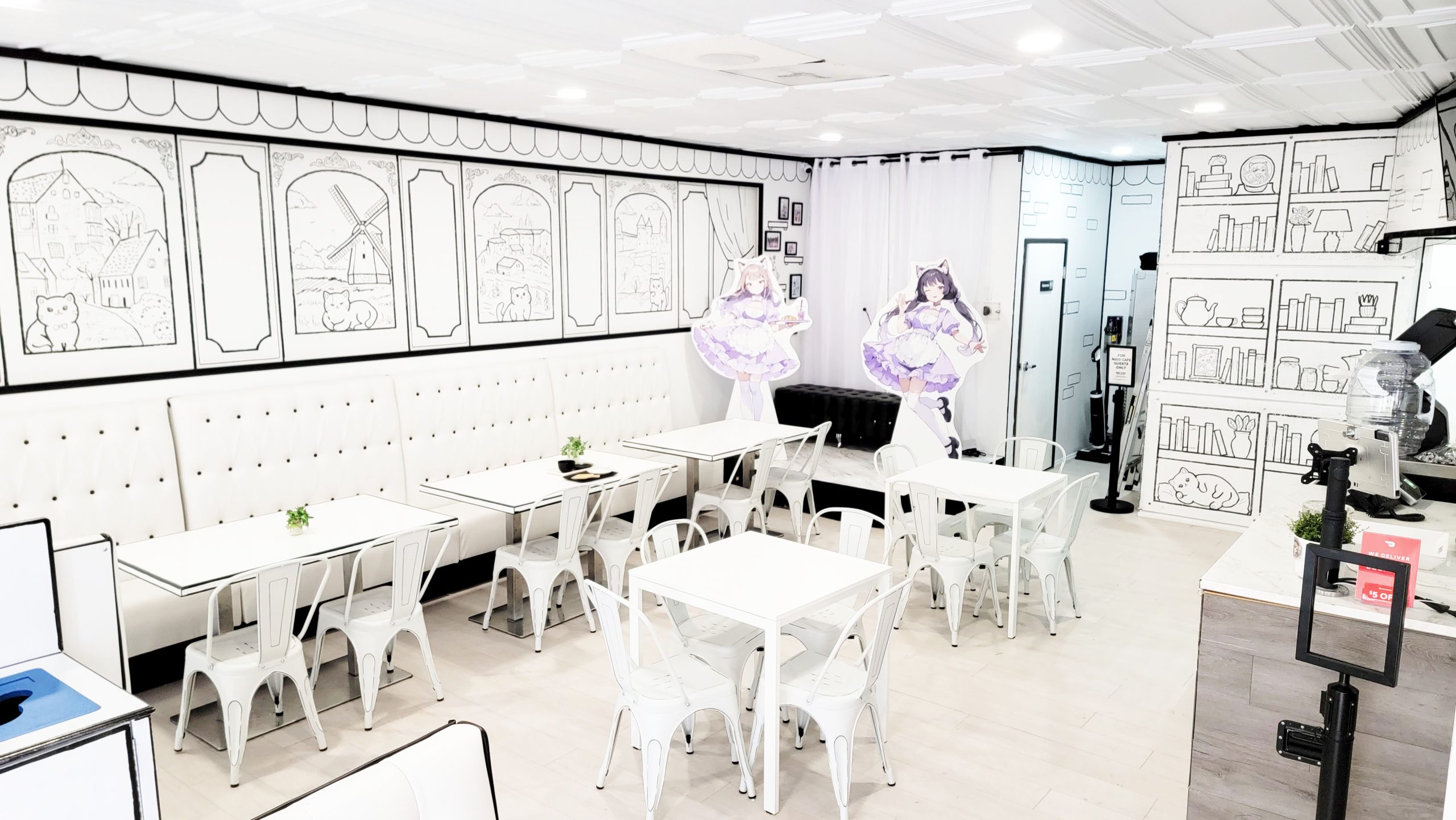 Interior of American Maid Cafe Arcane Maid Cafe in Los Angeles