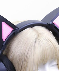 Cyber Mecha Cat Ears for Cyberpunk Headset Headband 3D for Cosplay Gamer Streamer Gift Cute