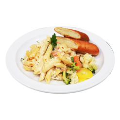 Alfredo Chiken Pasta Plate