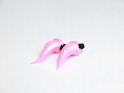 Oni Demon Devil Horns for Headset Tiny Horn Twitch Streamer Gaming Accessories Cosplay – Metallic Pink