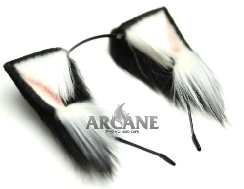 Cat Neko Ears Kitten Anime Headband for Cosplay Black