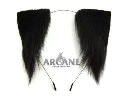 Cat Neko Ears Kitten Anime Headband for Cosplay Black