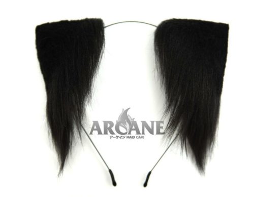 Cat Neko Ears Kitten Anime Headband for Cosplay Black