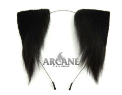 Cat Neko Ears Kitten Anime Headband for Cosplay Black