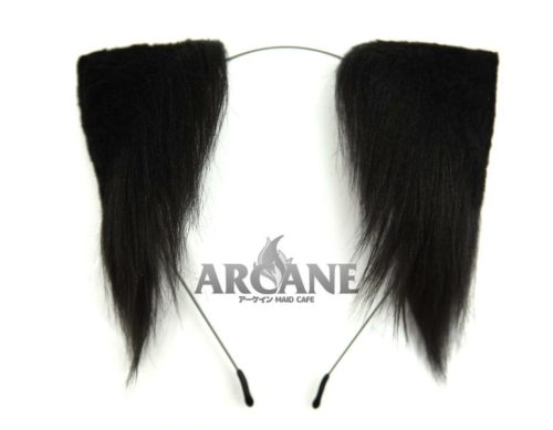 Cat Neko Ears Kitten Anime Headband for Cosplay Black