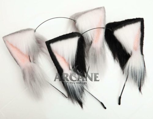 Cat Neko Ears Kitten Anime Headband for Cosplay Black
