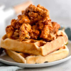 Chiken and Croffles