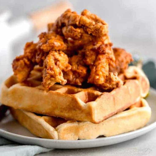 Chiken and Croffles