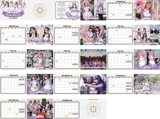 Arcane Maid Cafe 2025 Calendar