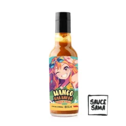 Mangero-chan Mango Habanero Anime Hot Sauce Bottle