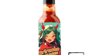 Sriracha-san Anime Hot Sauce Bottle