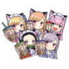 Boba Girls Anime Sticker Maid Cafe Mega Sticker Pack