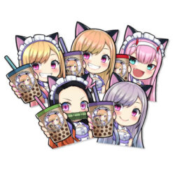 Boba Girls Anime Sticker Maid Cafe Mega Sticker Pack