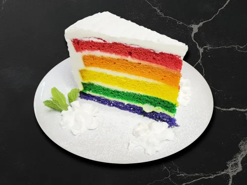 Niji Rainbow Cake Slice