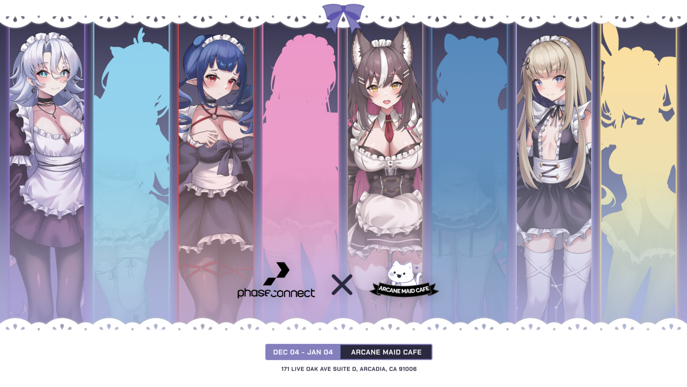 Phase Connect x Arcane Maid Cafe Collaboration Featured Image