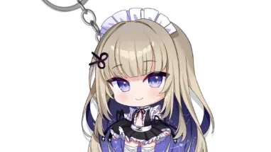 Amanogawa Shiina Keychain Vtuber Phase Connect x Arcane Maid Cafe