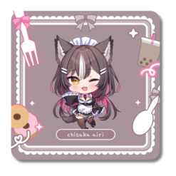 Dizzy Dokuro Drink Coaster Vtuber Phase Connect x Arcane Maid Cafe (Copy)