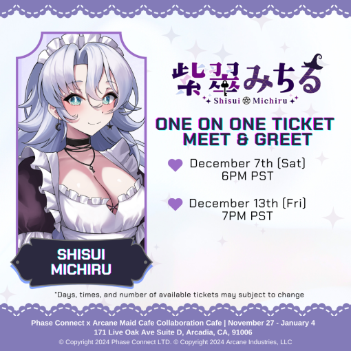 Michiru Meet and Greet Saturday 12/07/2024 | 6PM