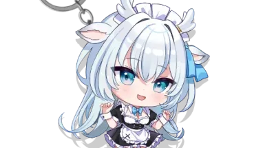 Hakushika Iori Keychain Vtuber Phase Connect x Arcane Maid Cafe