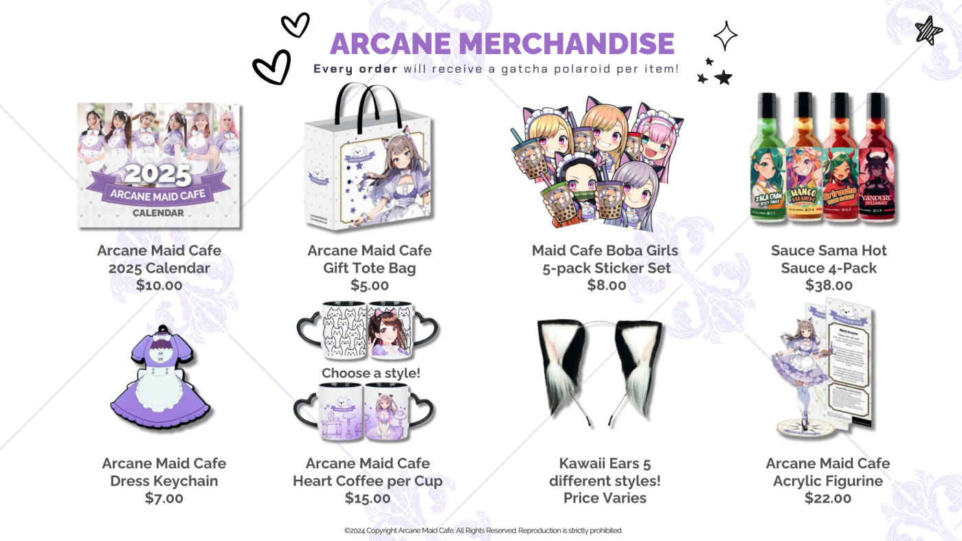 Arcane Maid Cafe Merchandise
