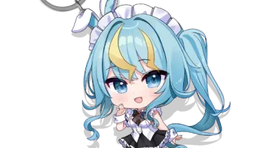 Kaminari Clara Keychain Vtuber Phase Connect x Arcane Maid Cafe