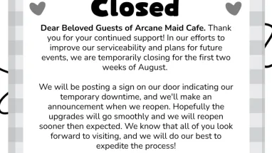 Temporarily Closed until Mid August