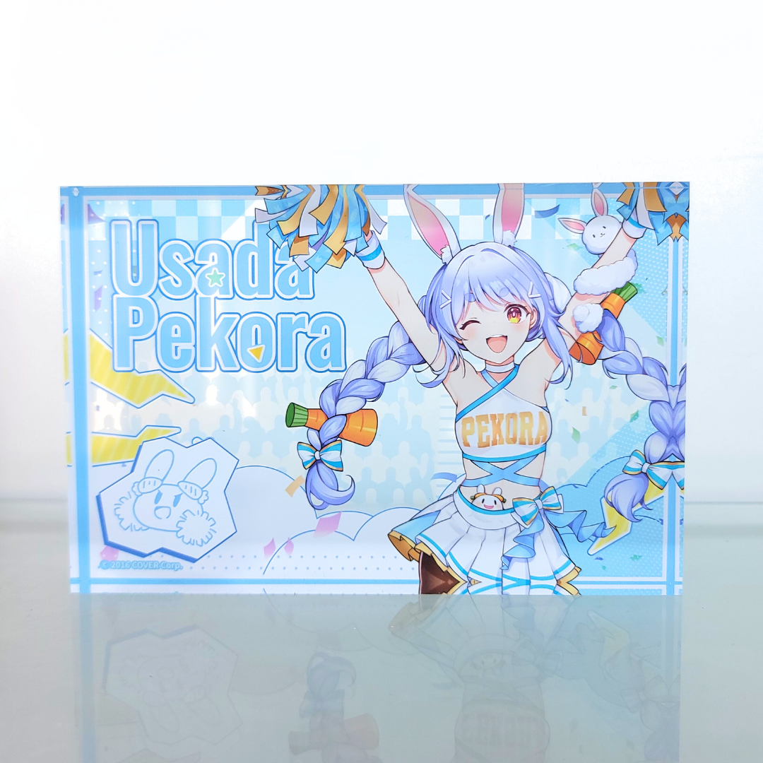 hololive production Cheer UP Usada Pekora Acrylic Block Pop Up Cafe Exclusive