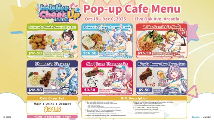 hololive production x Capsule Cheer Up! Cafe