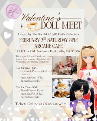 Valentine’s Doll Meet Reservation – February 7th Saturday 8PM