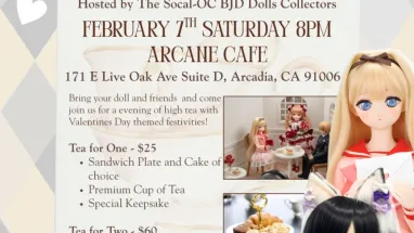 Valentine’s Doll Meet Reservation – February 7th Saturday 8PM