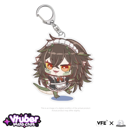Kairyu Crocodile Maid Cafe Keychain