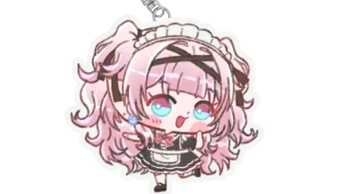 Tori Oriane Maid Cafe Keychain