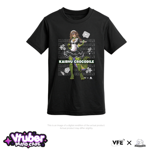 Kairyu Crocodile VTuber Maid Cafe T-Shirt