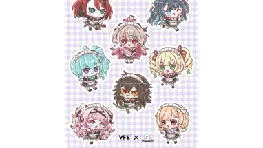 Vtuber Maid Cafe Indie Party Vol 1 Sticker Sheet