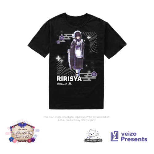 Nana Asteria VTuber Idol Maid Garden Maid Cafe T-Shirt