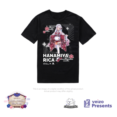 Nana Asteria VTuber Idol Maid Garden Maid Cafe T-Shirt