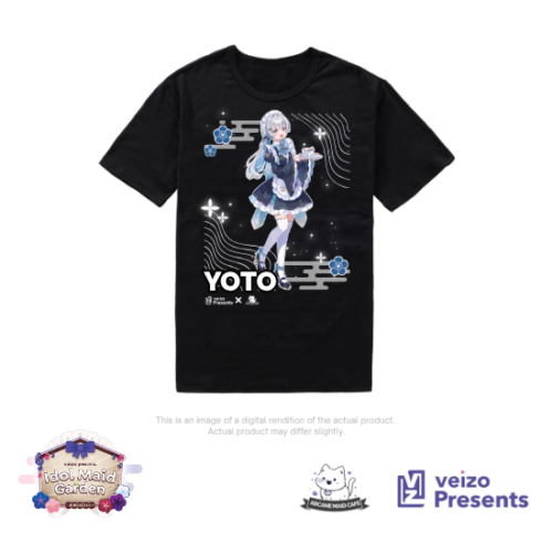 Nana Asteria VTuber Idol Maid Garden Maid Cafe T-Shirt