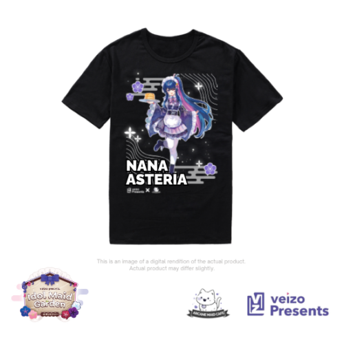 Nana Asteria VTuber Idol Maid Garden Maid Cafe T-Shirt