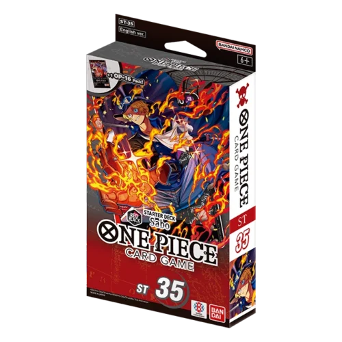 One Piece Card Game: Starter Deck – Red/Black Sabo [ST-35]