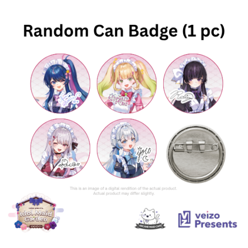 VTuber Indie Maid Cafe Gacha Button Pin Vol 1 (Copy)