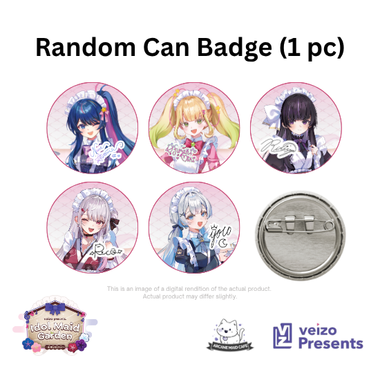VTuber Indie Maid Cafe Gacha Button Pin Vol 1 (Copy)