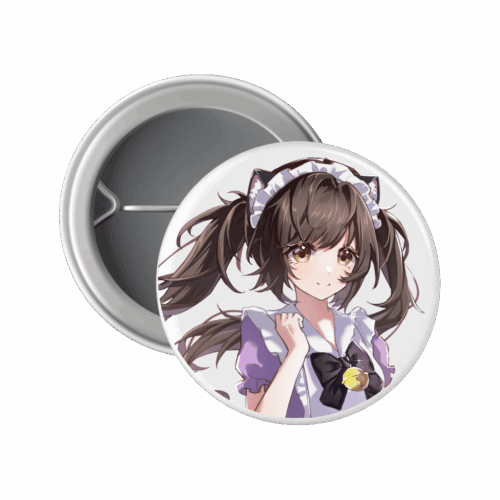 Arcane Maid Cafe Button Pin Badge