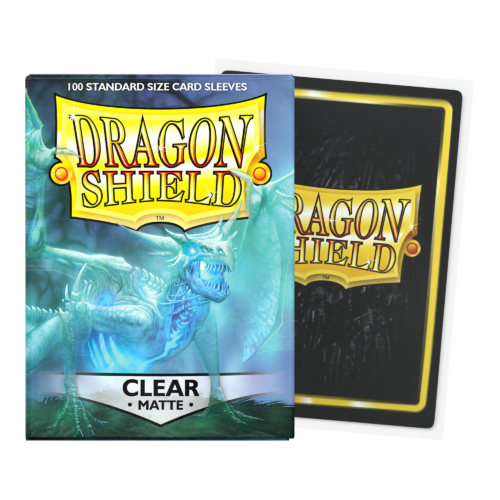 Dragon Shield Standard Matte Sleeves – Clear (100ct)