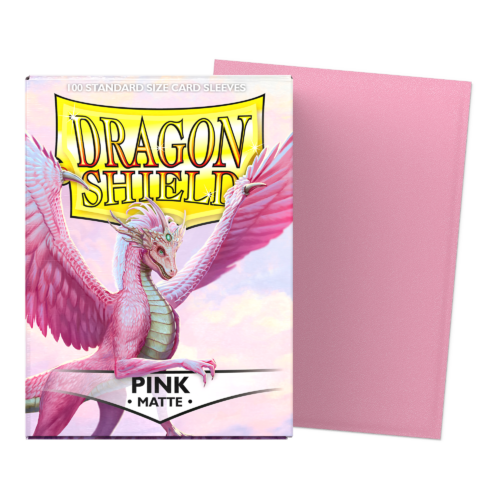 Dragon Shield Standard Matte Sleeves – Pink (100ct)