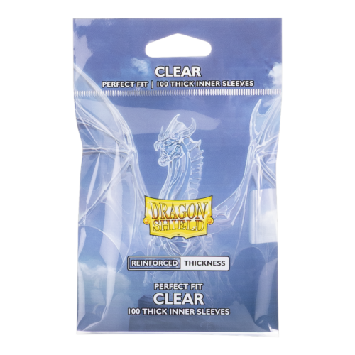 Dragon Shield Perfect Fit Standard Thick Inner Sleeves – Clear (100ct)