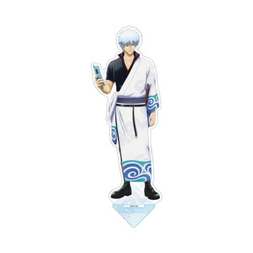 Gintama Gintoki Sakata Deka Acrylic Stand Mobile Phone Ver. (Y-Line)