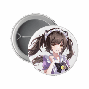 Arcane Maid Café Button Pin Badge