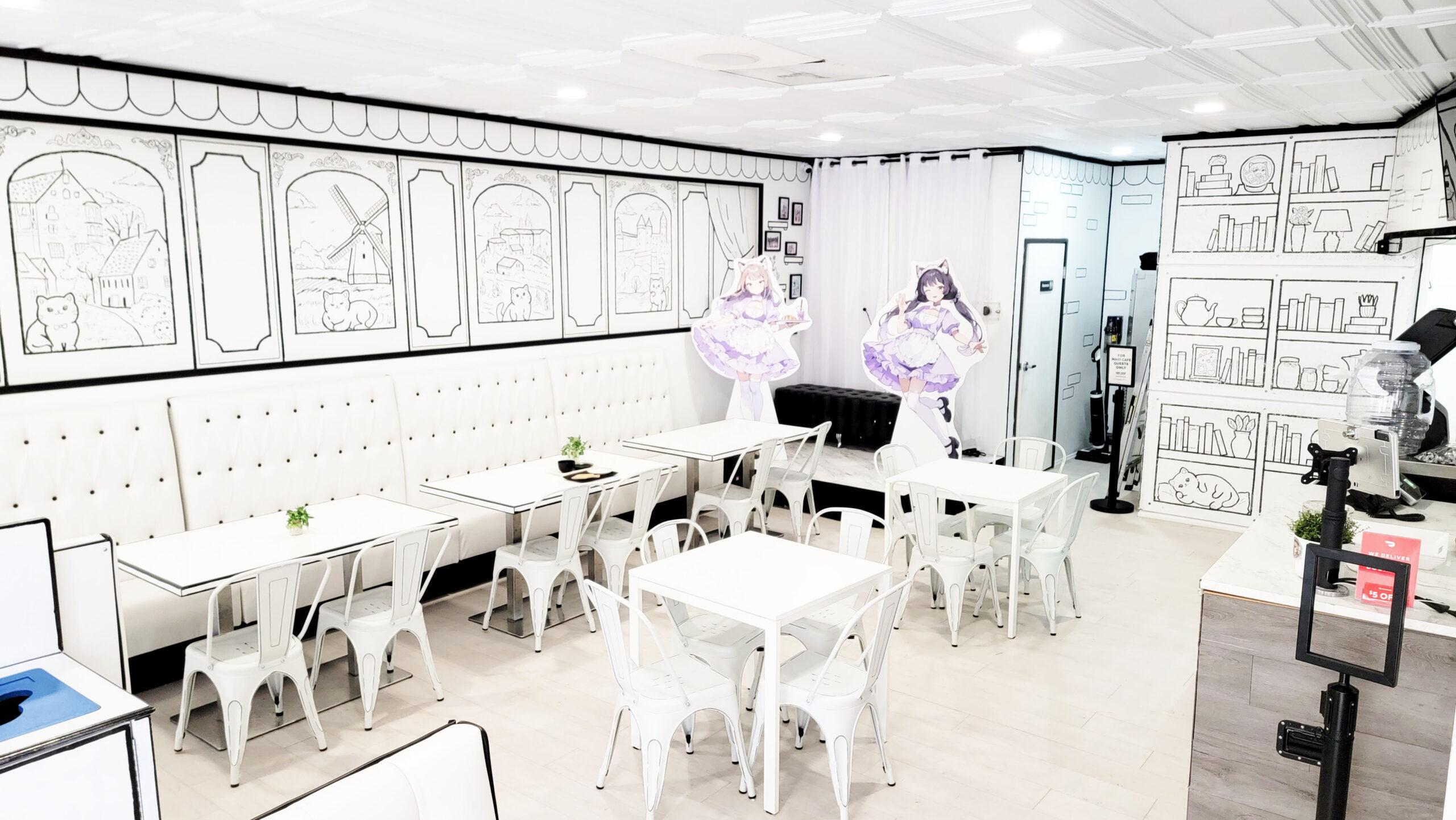 Dining room at Arcane Maid Café
